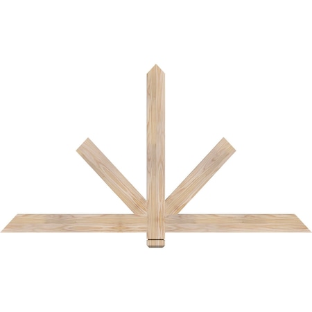 Ekena Millwork Kennewick Smooth Timber Gable Bracket, Douglas Fir, 60"W x 32"H x 1 1/2"D x 3 1/2"F, 13/12 Pitch GBW060X32X0204KEN00SDF